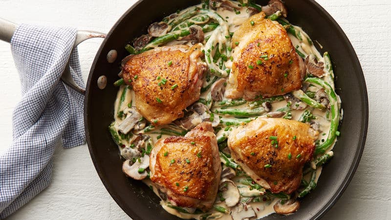 Skillet Chicken Thighs